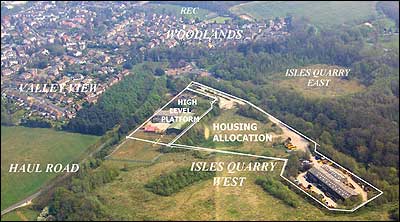 Isles Quarry - aerial photograph